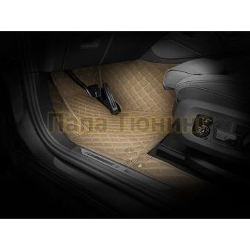 Коврики салона из Экокожи Премиум рисунок Малые квадраты в две нити для Renault Koleos 2007-2016