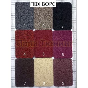 Коврики салона из Экокожи Премиум рисунок Малые квадраты в две нити для Renault Koleos 2007-2016