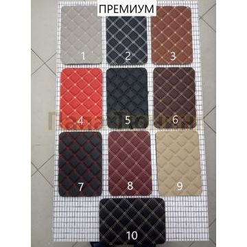 Коврики салона из Экокожи Премиум рисунок Малые квадраты в две нити для Renault Koleos 2007-2016