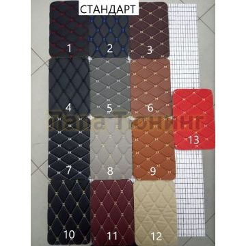 Коврики салона из Экокожи Стандарт рисунок Ромб-решетки для Renault Koleos 2007-2016