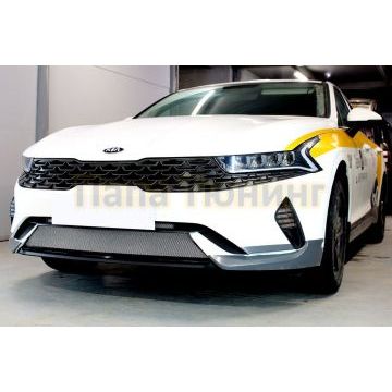 Защита радиатора Папа Тюнинг KIA K5 2020- (GT-Line) chrome низ