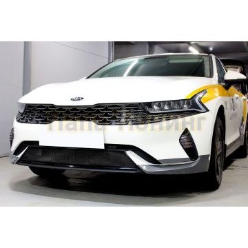 Защита радиатора Папа Тюнинг KIA K5 2020- (GT-Line) black низ