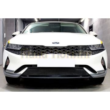 Защита радиатора Папа Тюнинг KIA K5 2020- (GT-Line) black низ