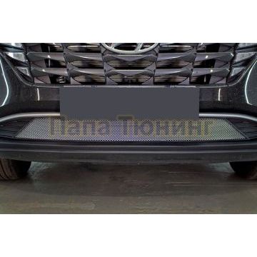 Защита радиатора Папа Тюнинг Hyundai Tucson 2021- chrome низ