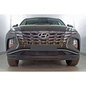 Защита радиатора Папа Тюнинг Hyundai Tucson 2021- black низ