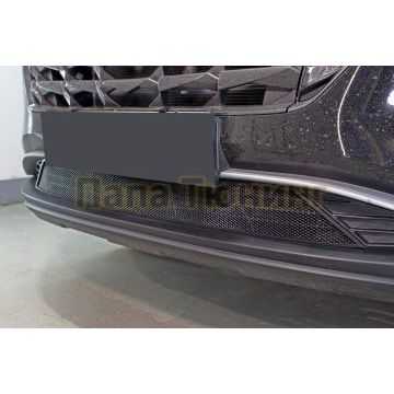 Защита радиатора Папа Тюнинг Hyundai Tucson 2021- black низ