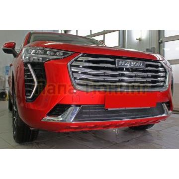 Защита радиатора Папа Тюнинг Haval Jolion 2020- black низ