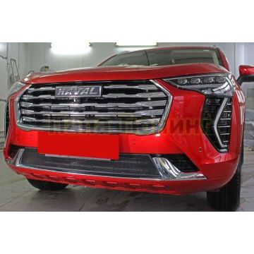 Защита радиатора Папа Тюнинг Haval Jolion 2020- black низ