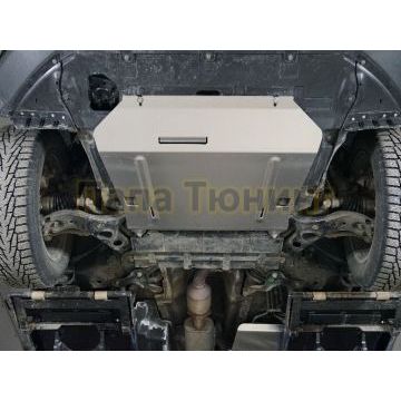 Защита картера и КПП (алюминий) 4мм ТСС для Geely Atlas PRO 1.5L 4WD 2021-2024