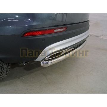 Защита задняя центральная 60,3 мм ТСС для Geely Atlas PRO 2021-2024