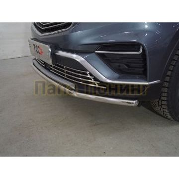 Защита передняя нижняя 42,4 мм ТСС для Geely Atlas PRO 2021-2024