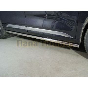 Пороги труба 60,3 мм ТСС для Exeed VX 2.0L 4WD 2021-2023/Exeed VX 2023- Пороги труба 60,3 мм ТСС для Exeed VX 2.0L 4WD 2021-2023/Exeed VX 2023-