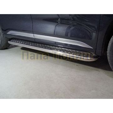 Пороги с площадкой 60,3 мм ТСС для Exeed VX 2.0L 4WD 2021-2023/Exeed VX 2023- Пороги с площадкой 60,3 мм ТСС для Exeed VX 2.0L 4WD 2021-2023/Exeed VX 2023-