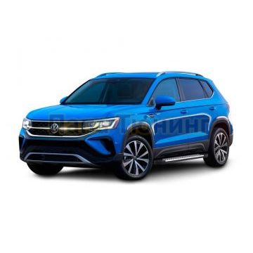 Пороги алюминиевые Rival BMW Style V2 для Skoda Karoq 2020-/Volkswagen Taos 2021-