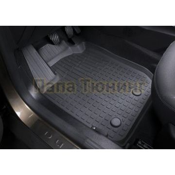 Коврики салона литьевые RIVAL для Renault Duster 2021- без вещевого ящика