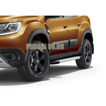 Пороги алюминиевые Rival Start для Nissan Terrano 2014-/Renault Duster 2011-/Renault Kaptur 2020-/Renault Arkana 2019-