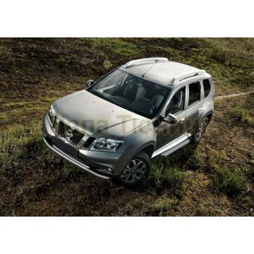 Пороги алюминиевые Rival Start для Nissan Terrano 2014-/Renault Duster 2011-/Renault Kaptur 2020-/Renault Arkana 2019-
