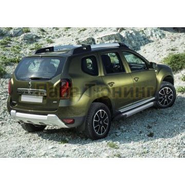 Пороги алюминиевые Rival Start для Nissan Terrano 2014-/Renault Duster 2011-/Renault Kaptur 2020-/Renault Arkana 2019-