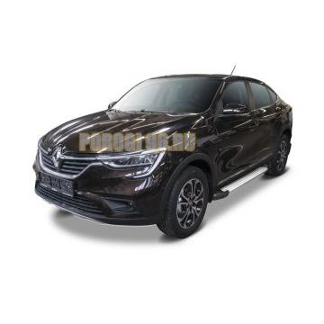 Пороги алюминиевые Rival Start для Nissan Terrano 2014-/Renault Duster 2011-/Renault Kaptur 2020-/Renault Arkana 2019-