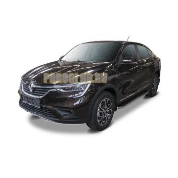 Пороги алюминиевые Rival Premium для Nissan Terrano 2014-/Renault Duster 2011-/Renault Kaptur 2020-/Renault Arkana 2019-