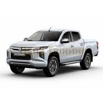 Порог-площадка Silver AutoMax для Mitsubishi L200 2007-