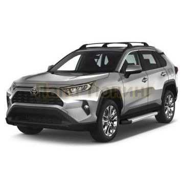 Порог-площадка Silver AutoMax для Toyota RAV 4 2019-