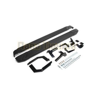 Порог-площадка Black AutoMax для Hyundai SantaFe 2018-2020