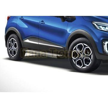 Порог-площадка Silver AutoMax для Renault Duster 2011-/Renault Arkana 2019-/ Renault Kaptur 2020-/Nissan Terrano 2014-