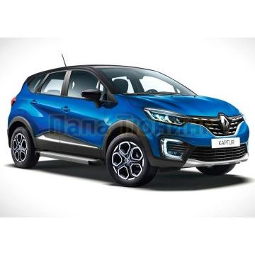 Порог-площадка Silver AutoMax для Renault Duster 2011-/Renault Arkana 2019-/ Renault Kaptur 2020-/Nissan Terrano 2014-
