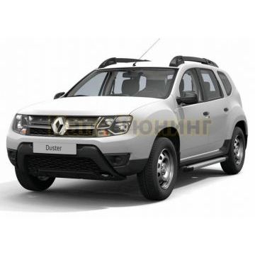 Порог-площадка Silver AutoMax для Renault Duster 2011-/Renault Arkana 2019-/ Renault Kaptur 2020-/Nissan Terrano 2014-