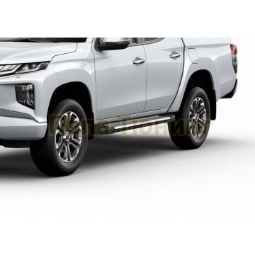 Порог-Площадка Style AutoMax для Mitsubishi L200 2007-