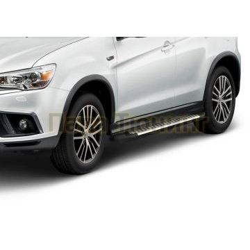 Порог-Площадка Style AutoMax для Mitsubishi Outlander 2007-/Mitsubishi ASX 2010-/Peugeot 4008 2012-2015/Citroen C-Crosser 2007-2013/Citroen C4 Aircross 2012-2016