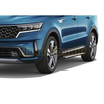 Порог-Площадка Style AutoMax для Hyundai Santa Fe 2012-2016/Hyundai SantaFe Premium 2015-2018/KIA Sorento 2012-2020