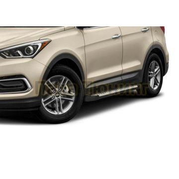 Порог-Площадка Style AutoMax для Hyundai Santa Fe 2012-2016/Hyundai SantaFe Premium 2015-2018/KIA Sorento 2012-2020