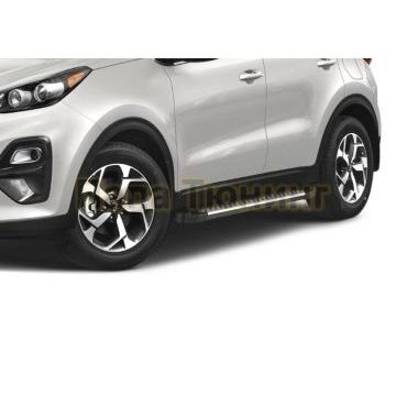 Порог-Площадка Style AutoMax для Hyundai Tucson 2015-2021/KIA Sportage 2016-2021