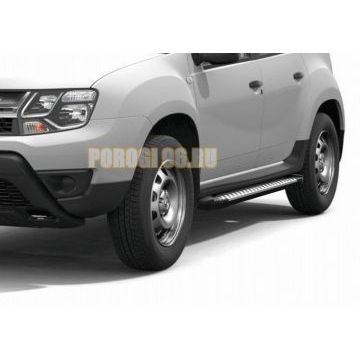 Порог-Площадка Style AutoMax для Renault Duster 2011-/Renault Arkana 2019-/ Renault Kaptur 2020-/Nissan Terrano 2014-