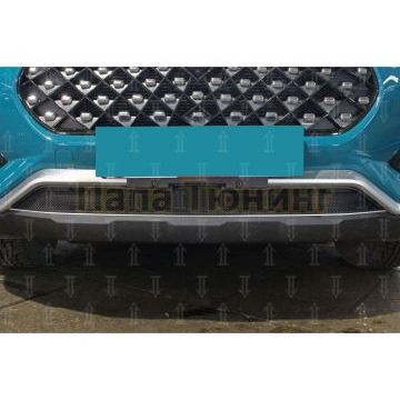 Защита радиатора Chery Tiggo 7 PRO 2020- black низ