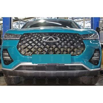 Защита радиатора Chery Tiggo 7 PRO 2020- black низ