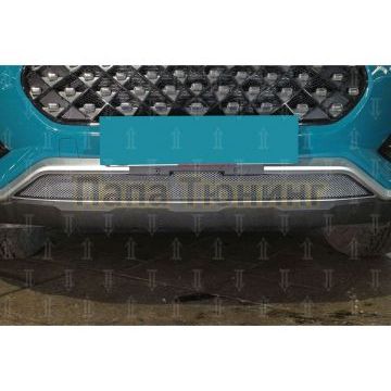 Защита радиатора Chery Tiggo 7 PRO 2020- chrome низ 