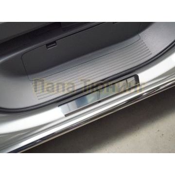 Накладки на передние пороги (лист зеркальный) 2шт ТСС для Hyundai Staria 2021-
