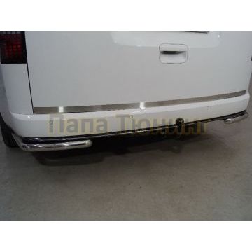 Накладка на заднюю дверь (лист зеркальный) ТСС для Hyundai Staria 2021-