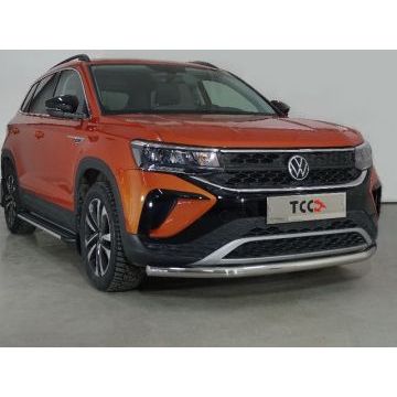 Защита передняя нижняя 60,3 мм ТСС для Volkswagen Taos 2021-