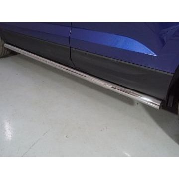 Пороги труба 60,3 мм ТСС для Volkswagen Taos 2021- Пороги труба 60,3 мм ТСС для Volkswagen Taos 2021-