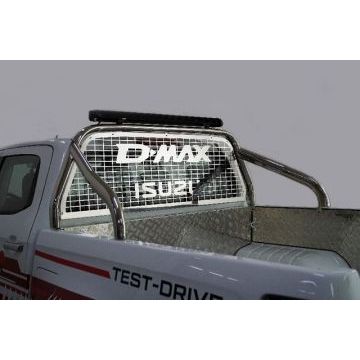 Защита кузова и заднего стекла 75х42 мм со светодиодной фарой ТСС для Isuzu D-MAX 3.0D 2019- Защита кузова и заднего стекла 75х42 мм со светодиодной фарой ТСС для Isuzu D-MAX 3.0D 2019-