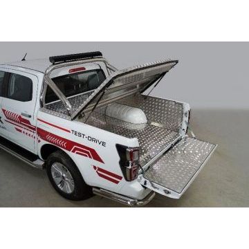 Защита кузова (для крышки) 76,1 мм со светодиодной фарой ТСС для Isuzu D-MAX 3.0D 2019- Защита кузова (для крышки) 76,1 мм со светодиодной фарой ТСС для Isuzu D-MAX 3.0D 2019-