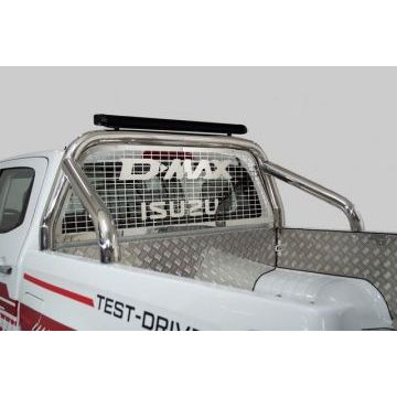 Защита кузова и заднего стекла 76,1 мм со светодиодной фарой ТСС для Isuzu D-MAX 3.0D 2019- Защита кузова и заднего стекла 76,1 мм со светодиодной фарой ТСС для Isuzu D-MAX 3.0D 2019-