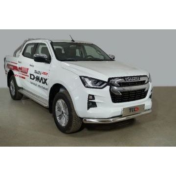 Защита передняя нижняя 76,1 мм ТСС для Isuzu D-MAX 3.0D 2019-