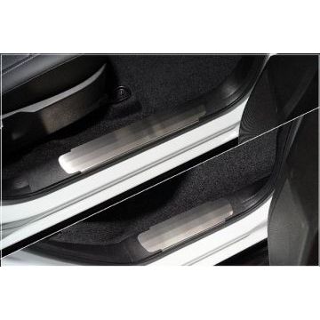 Накладки на пластиковые пороги (лист шлифованный) 4шт ТСС для Isuzu D-MAX 3.0D 2019- Накладки на пластиковые пороги (лист шлифованный) 4шт ТСС для Isuzu D-MAX 3.0D 2019-