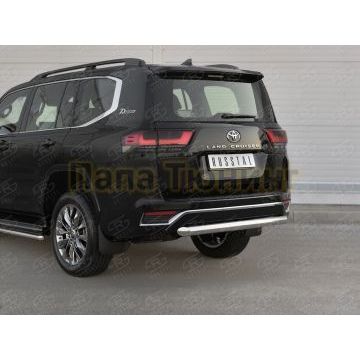 Защита заднего бампера d76 дуга РусСталь для Toyota Land Cruiser 300 70TH ANNIVERSARY 2021-