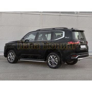 Защита заднего бампера d76 дуга РусСталь для Toyota Land Cruiser 300 70TH ANNIVERSARY 2021-